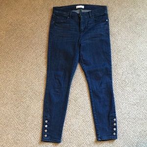 Modern Skinny LOFT jeans with buttons Sz 4